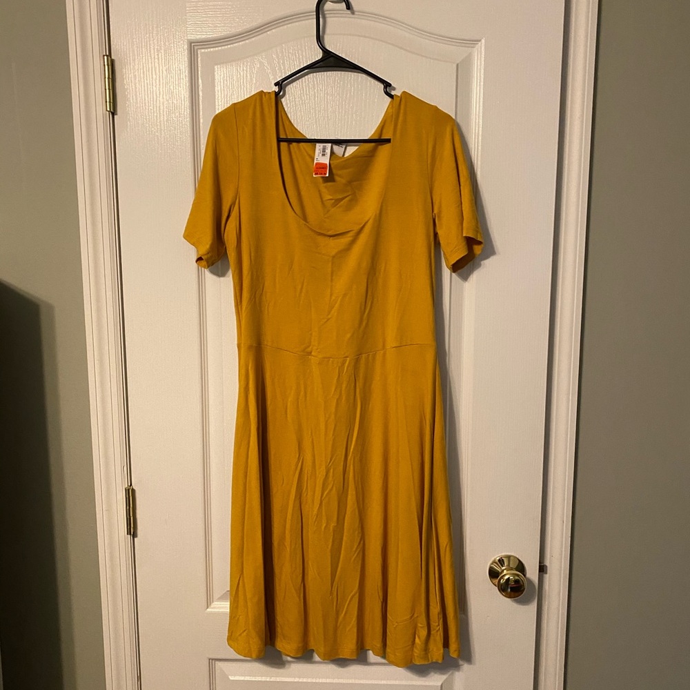 Mustard yellow dress